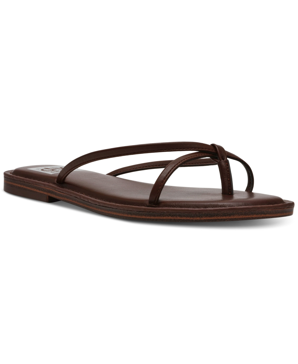 Dv Dolce Vita Women's Jumpie Thong Flip Slide Flats Sandals - Chocolate Brown | Macy's