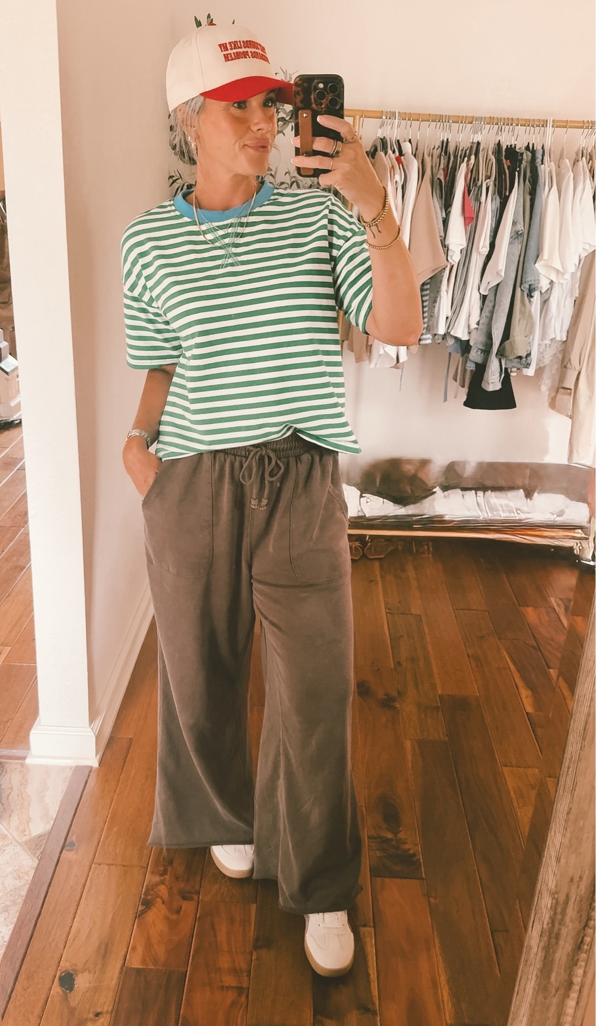Size up one in the set and the pants! I don’t think this hat is available but you can find similar! #FPdupes #FPinspired #casual #runningerrands #momstyle #millennialmom

#LTKmomlife #LTKOver40 #LTKootd
