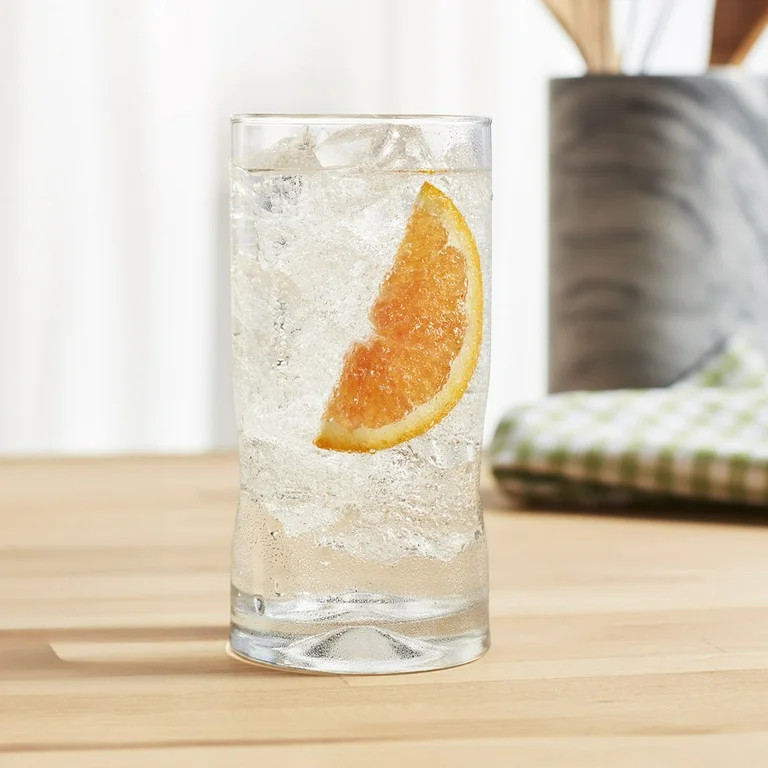 Better Homes & Gardens Lyra Glass Drinkware, 16.7 oz, 8 Pieces | Walmart (US)