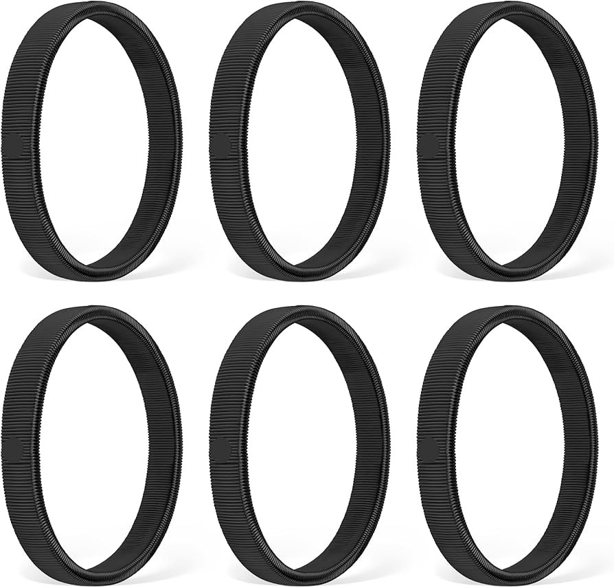 Coolrunner 6 Pcs Anti-Slip Elastic Shirt Sleeve Holders Metal Armbands for Band Stretch Garters (... | Amazon (US)