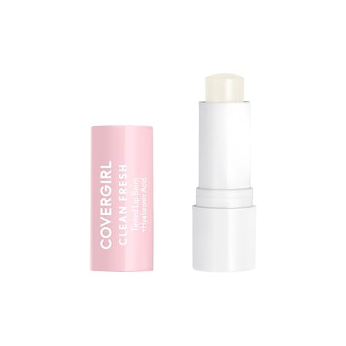 CoverGirl Clean Fresh Tinted Lip Balm, Vegan Formula, Hydrating, Natural Finish, Clear as Crystal, 1 Count | Amazon (US)