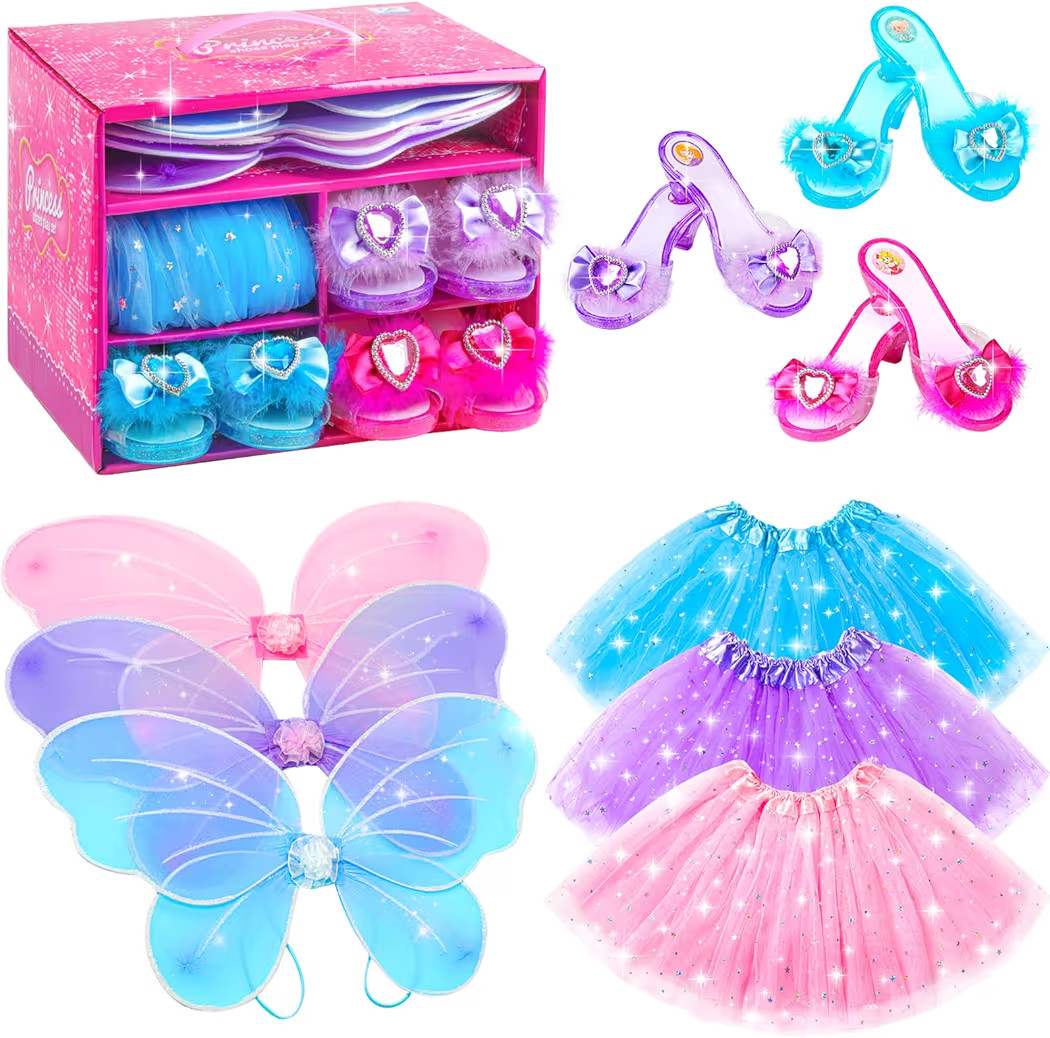 Princess Dresses Pretend Play Costumes for Girls Aged 3-6 | Amazon (US)