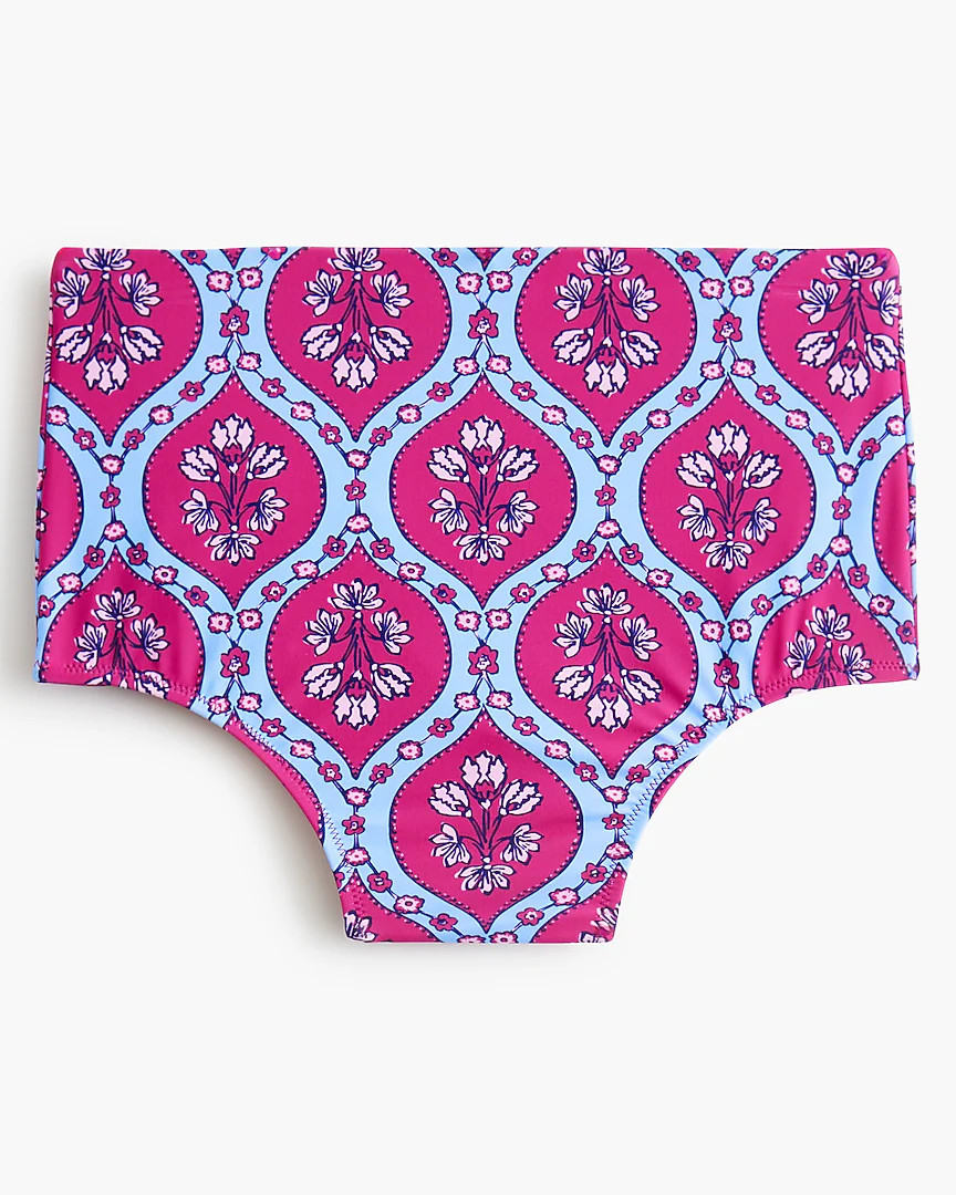 Printed high-waisted bikini bottom | J.Crew Factory