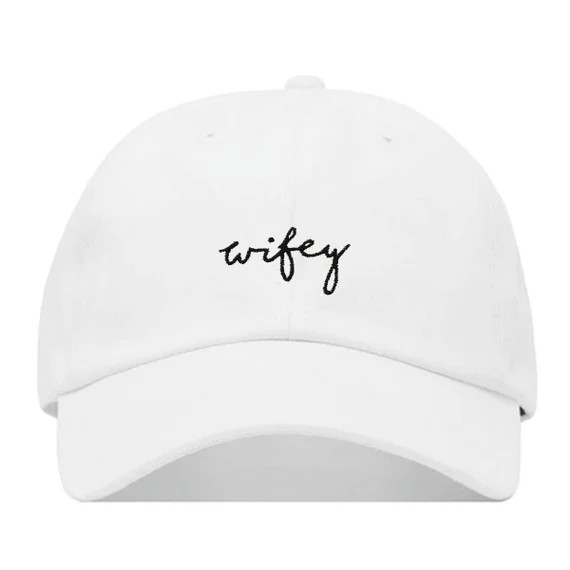 Wifey Baseball Hat, Embroidered Dad Cap • Mrs Bride Married Mama • Unstructured Six Panel •... | Etsy (US)