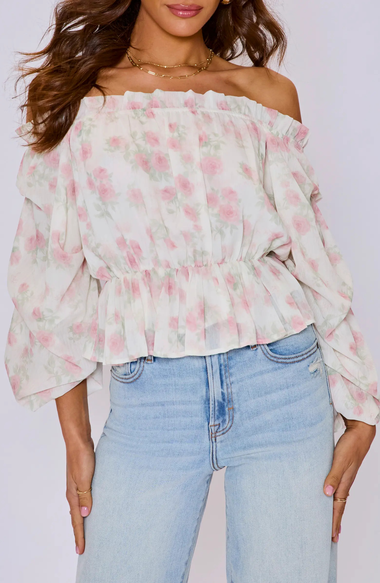 VICI Collection Blossom Off the Shoulder Top | Nordstrom | Nordstrom