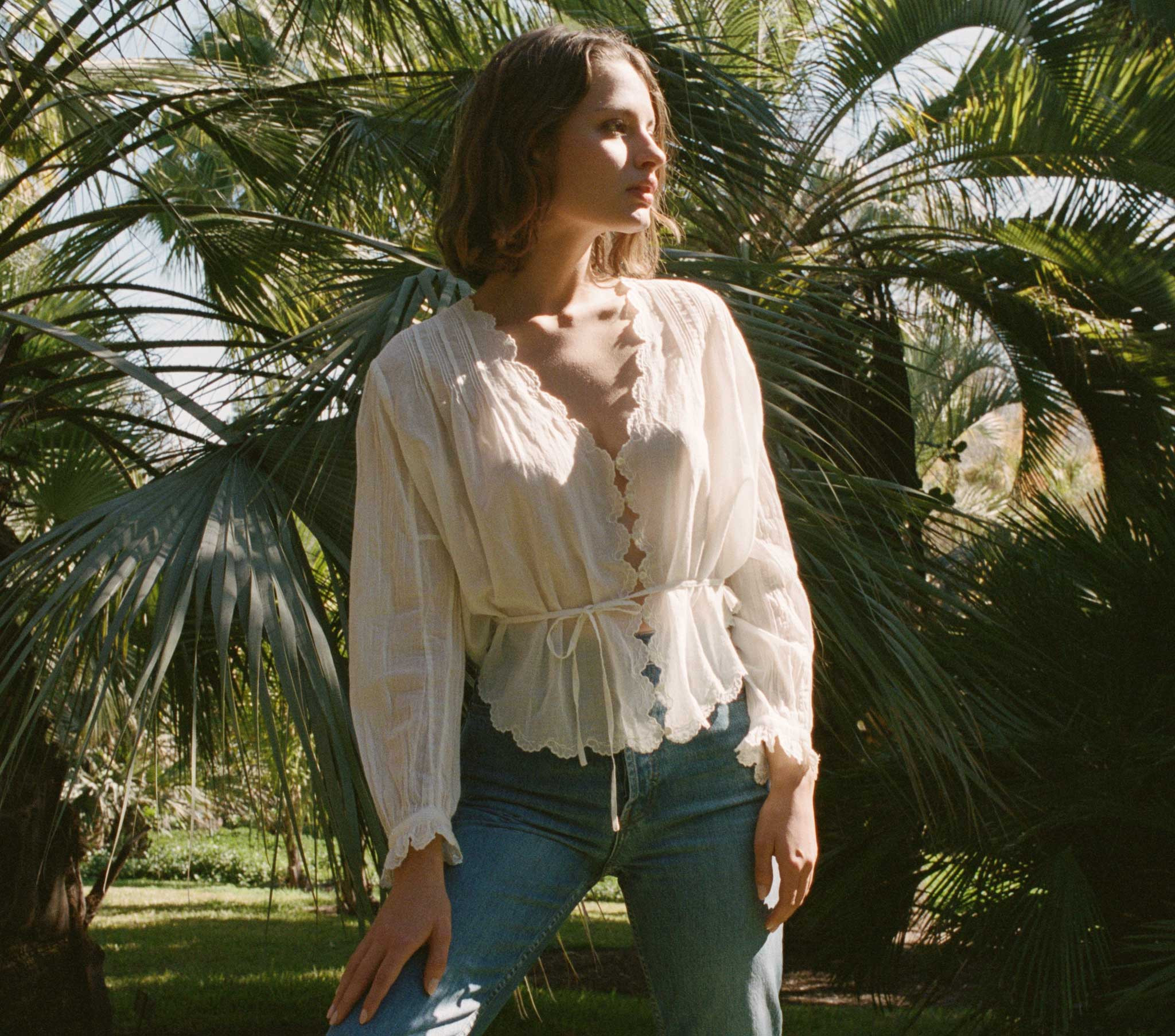 Elayne Top - Salt | DÔEN | DOEN