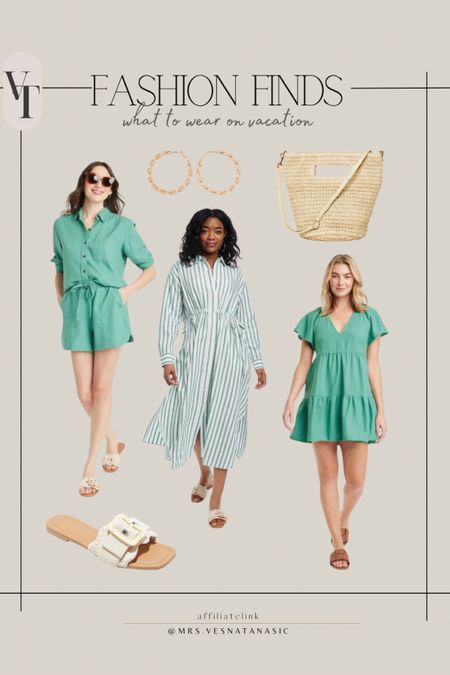 Fashion finds to wear on vacation! Loving these pretty flowy dresses and this linen set comes in several colors! 

Vacation outfit, Target style, outfit, resort wear, outfits, outfit idea, vacation outfits, @Target #targetstyle resort wear, dress, vacation outfits, bag, earrings, sandals, 

#LTKstyletip #LTKmidsize #LTKshoecrush
