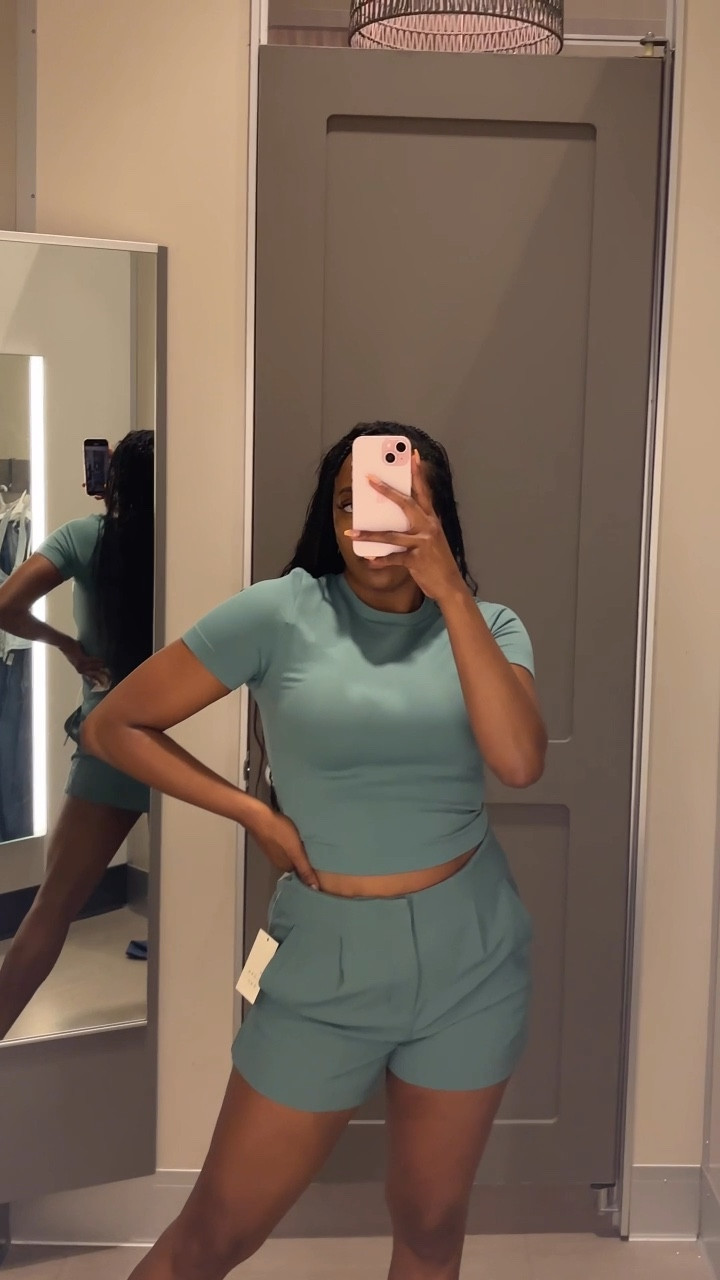 
Affordable quality tailored shorts and soft material top.

Style it up or down. Perfect for work, casual outings, brunch, coffee dates, date nights, special occasions.

 Normally, a size 6. Wearing a size 8 in shorts for more of a looser fit.
Wearing a size M in the top.

summer outfit, spring outfit, work outfit

#LTKStyleTip #LTKFindsUnder50 #LTKWorkwear