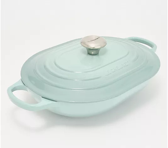 Make Your Selection: Le Creuset 3.75-qt Signature Cast-Iron Oval Casserole w/Lid | QVC