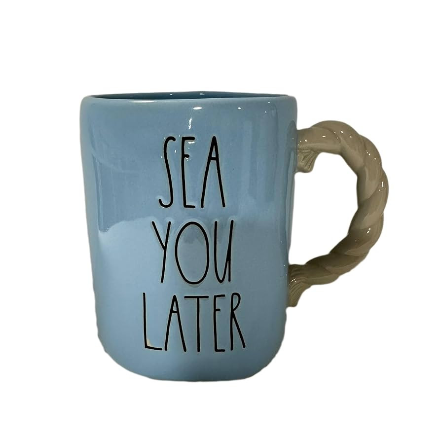 Rae Dunn SEA YOU LATER Mug - Blue | Amazon (US)