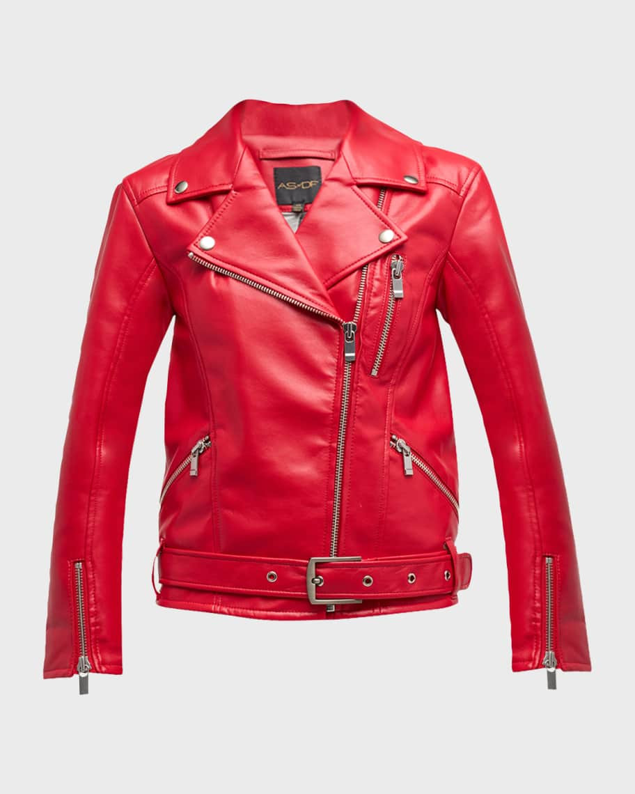 Brando Recycled Leather Boyfriend Jacket | Neiman Marcus