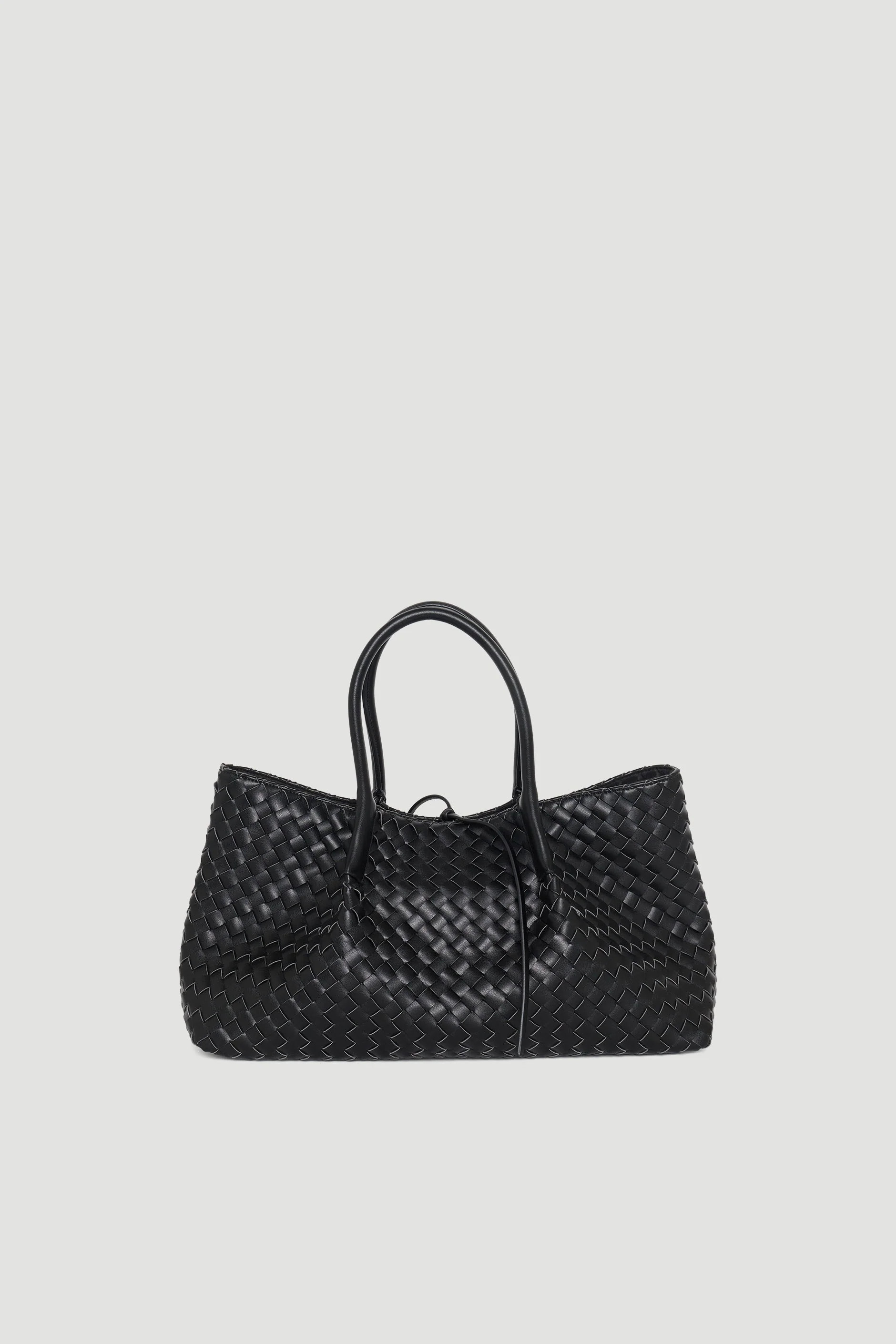 Isabel Weave Tote - Black | DECJUBA