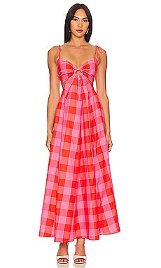 Sundress Magda Dress in Big Gingham Red & Pink from Revolve.com | Revolve Clothing (Global)