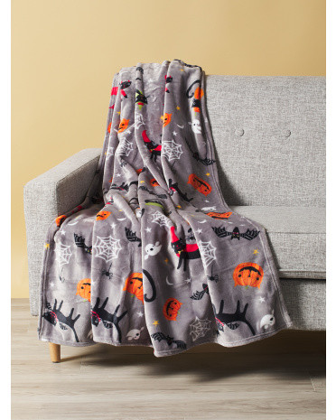 60x70 Cat Costume Party Printed Throw | HomeGoods