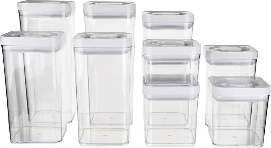 Amazon Basics Airtight Food Storage Containers, BPA Free, with Twist/Turn Lids, for Kitchen Pantr... | Amazon (US)