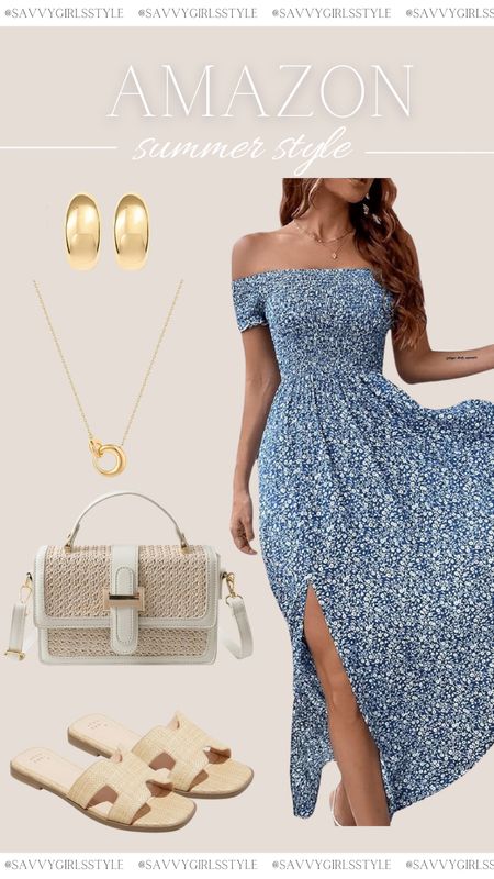 Amazon summer dress. Wearing my normal size small. Adorable beach bag under $30. 

Summer dress, spring style, resort outfit, vacation dress, off shoulder dress, beach bag, summer bag, crossbody bag, country concert outfit, date night, straw bag, Amazon handbag, beach outfit, festival outfit, beach photo dress, family photo dress, gold jewelry, gold, accessories, sandals, straw sandals, target sandals, target, shoes,

#LTKfindsunder50 #LTKtravel #LTKshoecrush