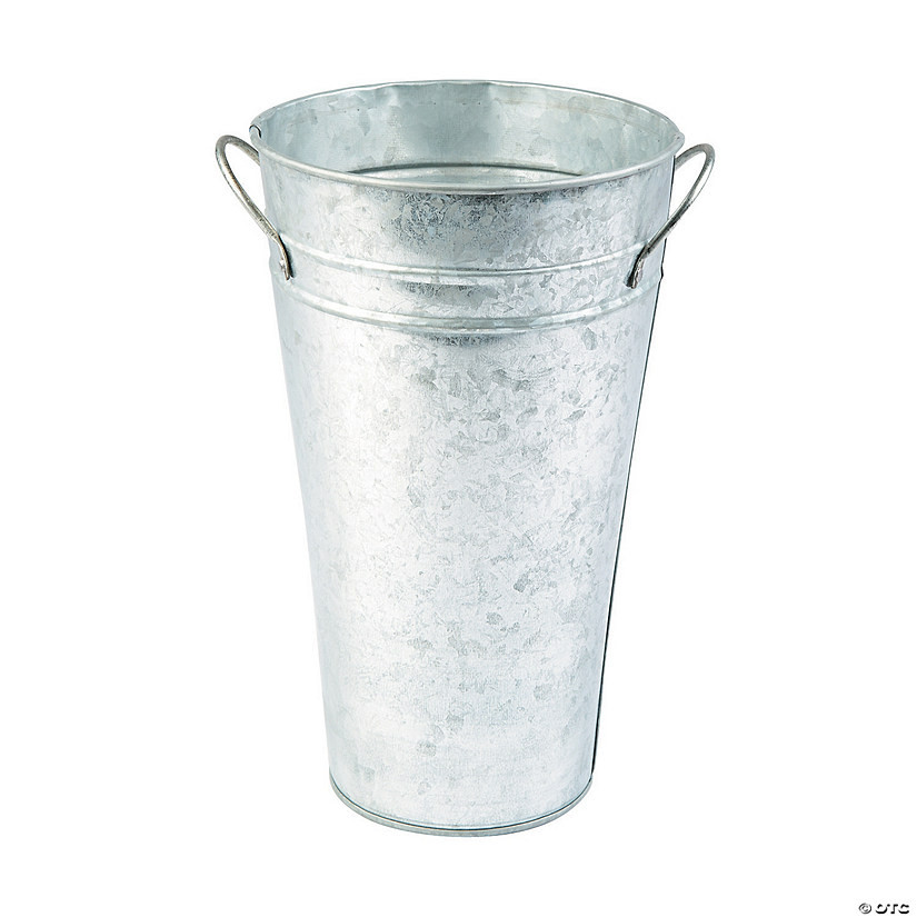 Galvanized Tall Pots - 3 Pc. | Oriental Trading Company