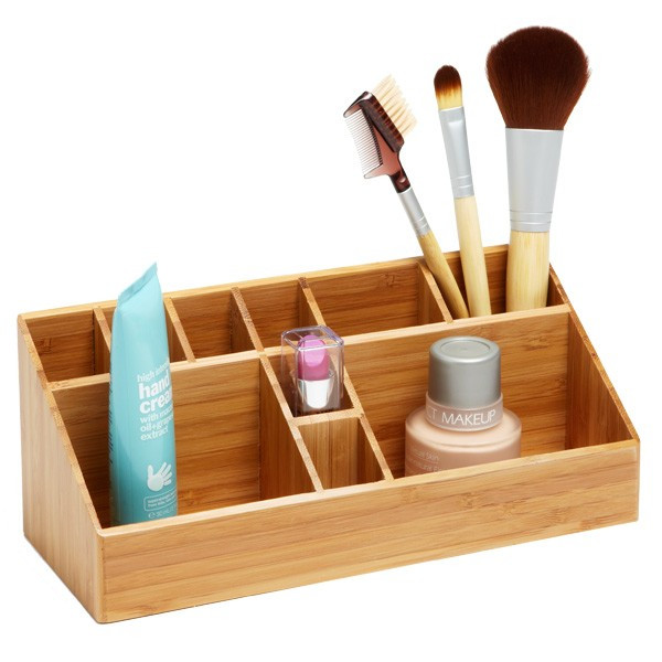 Bamboo Makeup Organizer | The Container Store