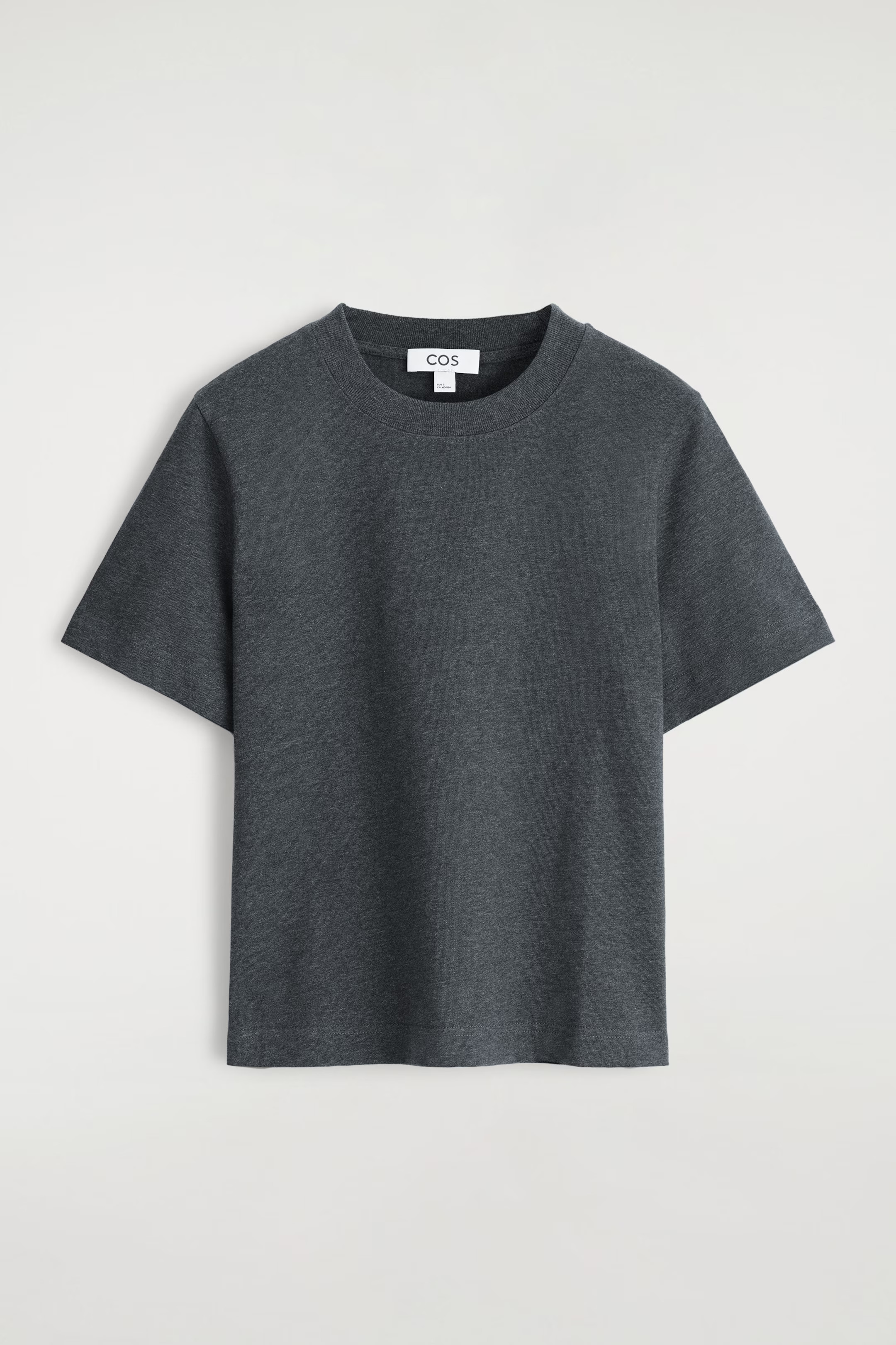 CLEAN CUT REGULAR T-SHIRT - CHARCOAL MÉLANGE | COS | COS UK