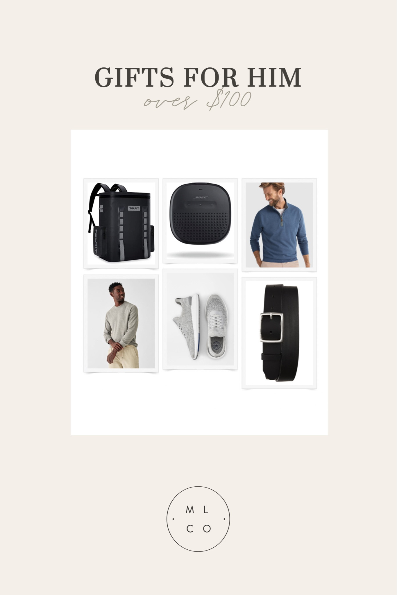 The holiday gift guide for him - over $100
•
•
•
Backpack cooler, portable speaker, men’s pullover, Peter millar style, men’s crew neck sweater, men’s sneakers, men’s belt, men’s fashion, gifts for him, husband gift, father gift, brother gift, dad gift, sibling gift, affordable gifts 

#LTKSeasonal #LTKHoliday #LTKhome