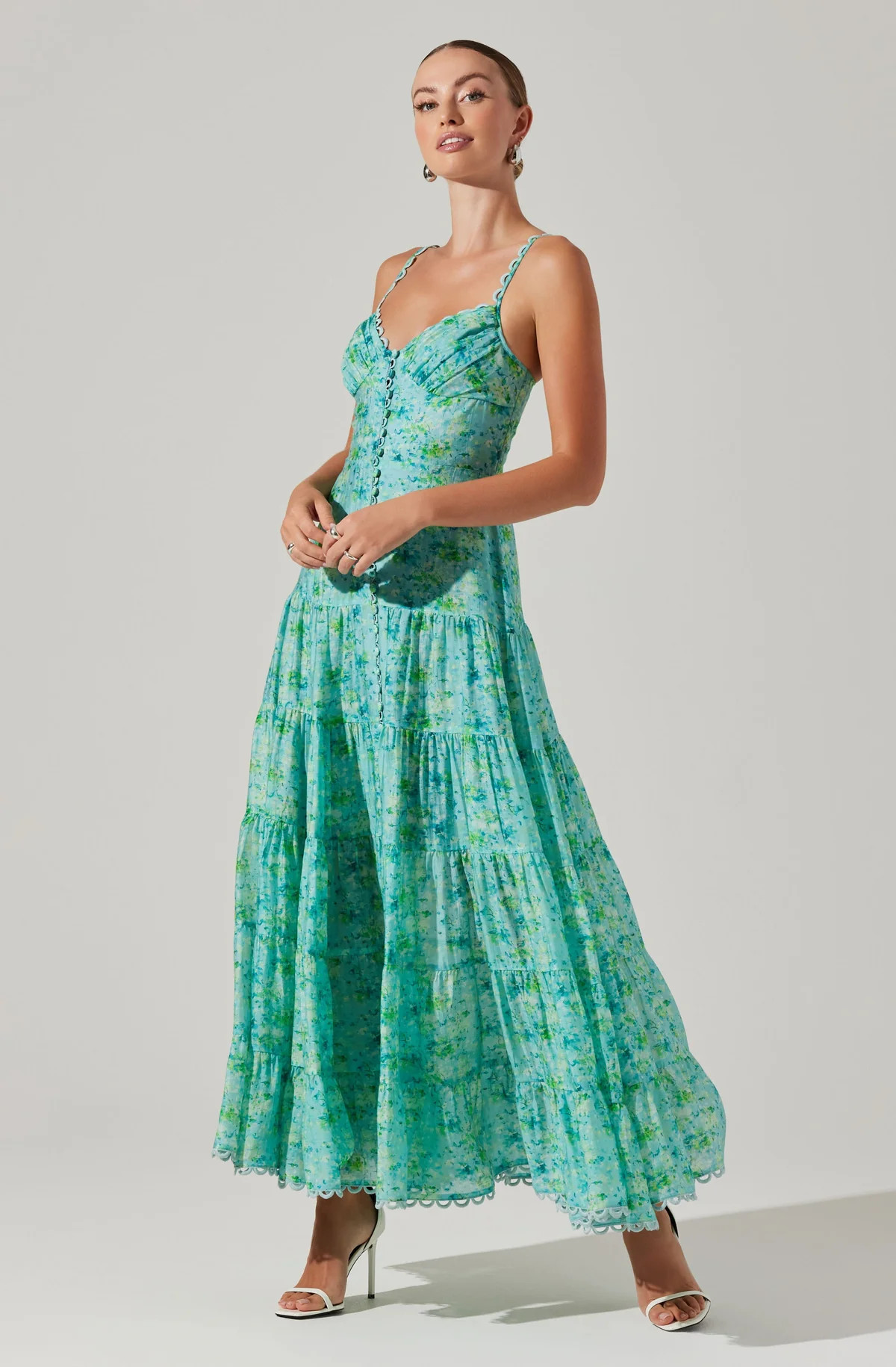 Tazia Tiered Floral Maxi Dress | ASTR The Label (US)