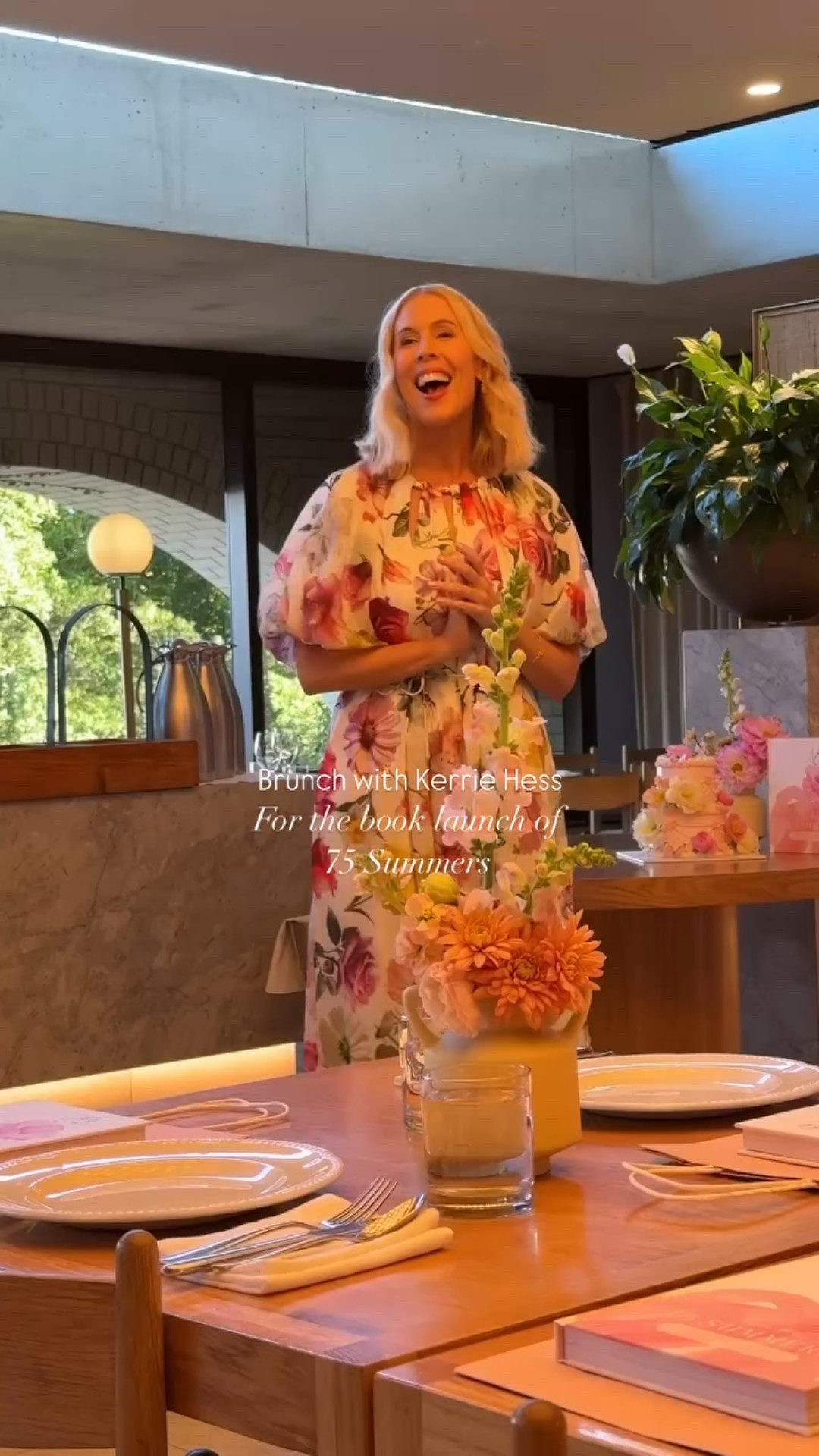 Kerrie Hess wears the AJE Floral Midi Dress to her beautiful brunch to celebrate 75 Summers

#LTKaustralia #LTKstyletip