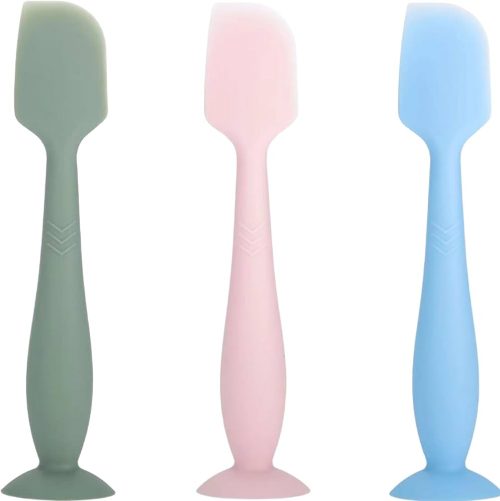 Baby Diaper Cream Spatula 3 Pack Soft Silicone Butt paste Spatula Diaper Cream Applicator with Su... | Amazon (US)