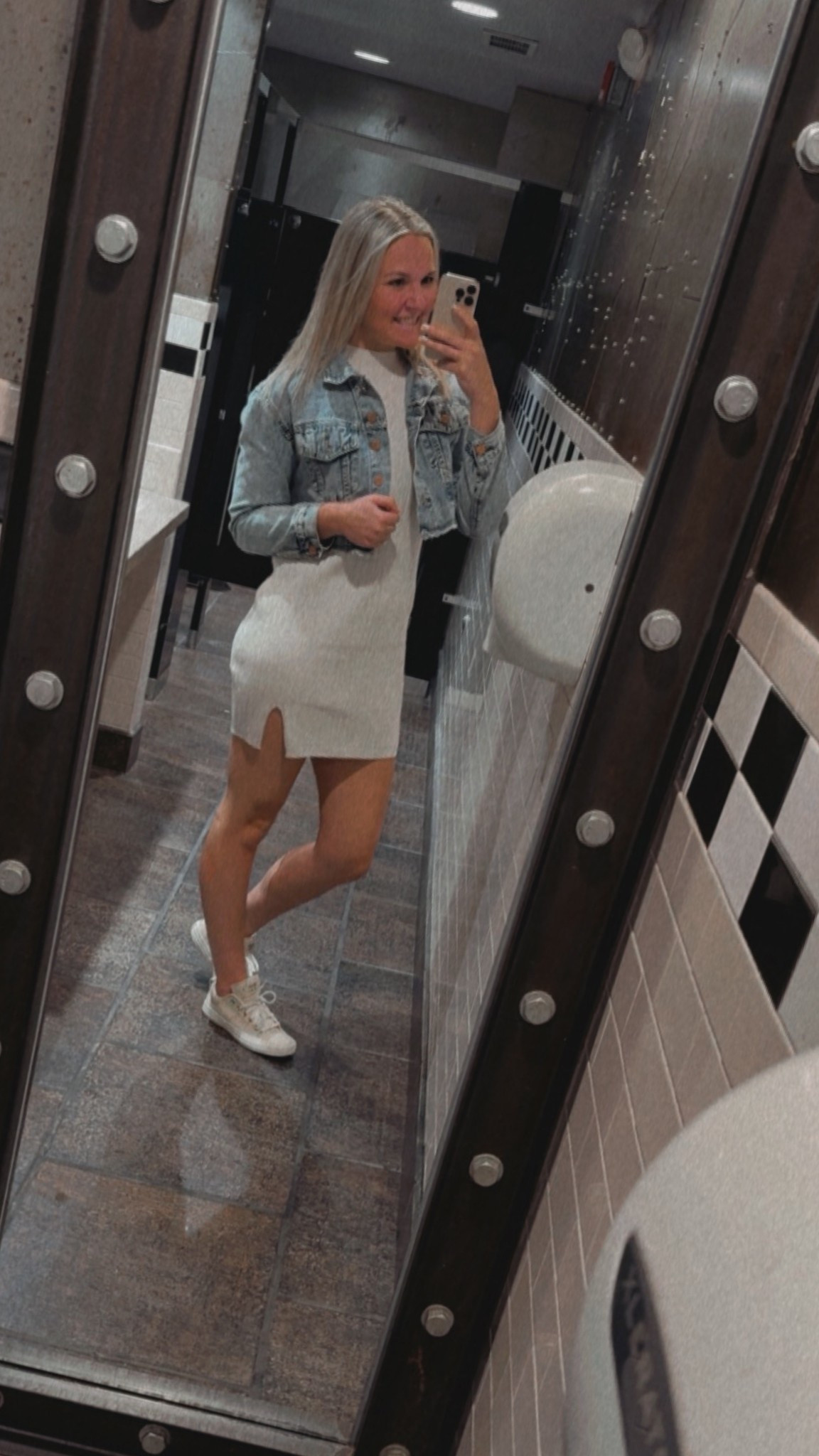 Cute sweater dress + Jean jacket = the perfect outfit 🤩

#LTKFindsUnder100 #LTKStyleTip #LTKWorkwear