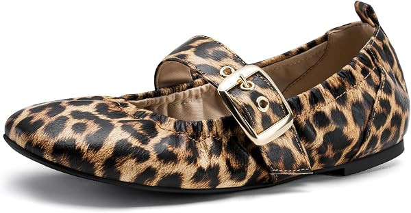 FITORY Mary Jane Shoes Ballet Flats for Women Dressy Casual Business | Amazon (US)