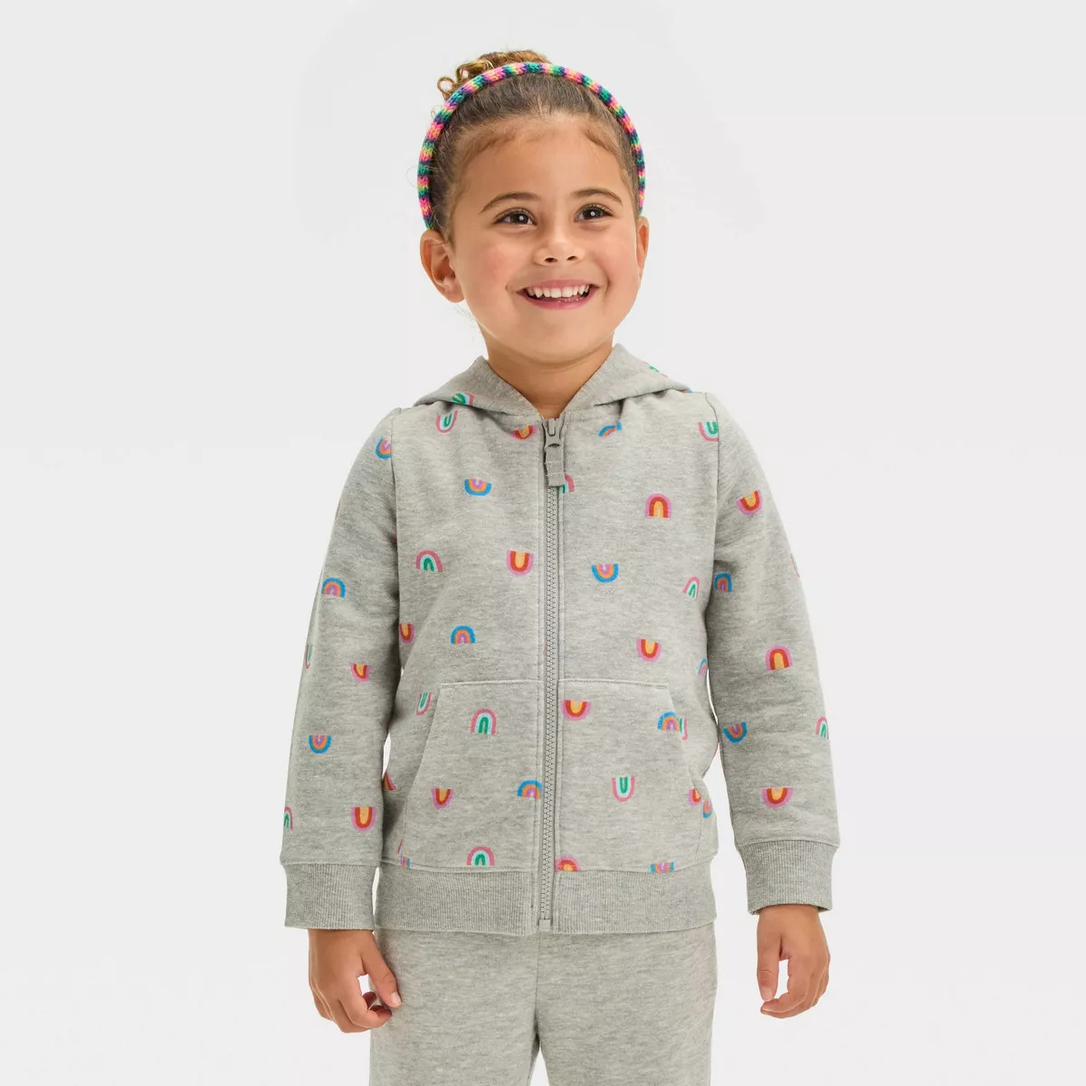 Toddler Girls' Fleece Zip-Up Sweatshirt - Cat & Jack™ | Target