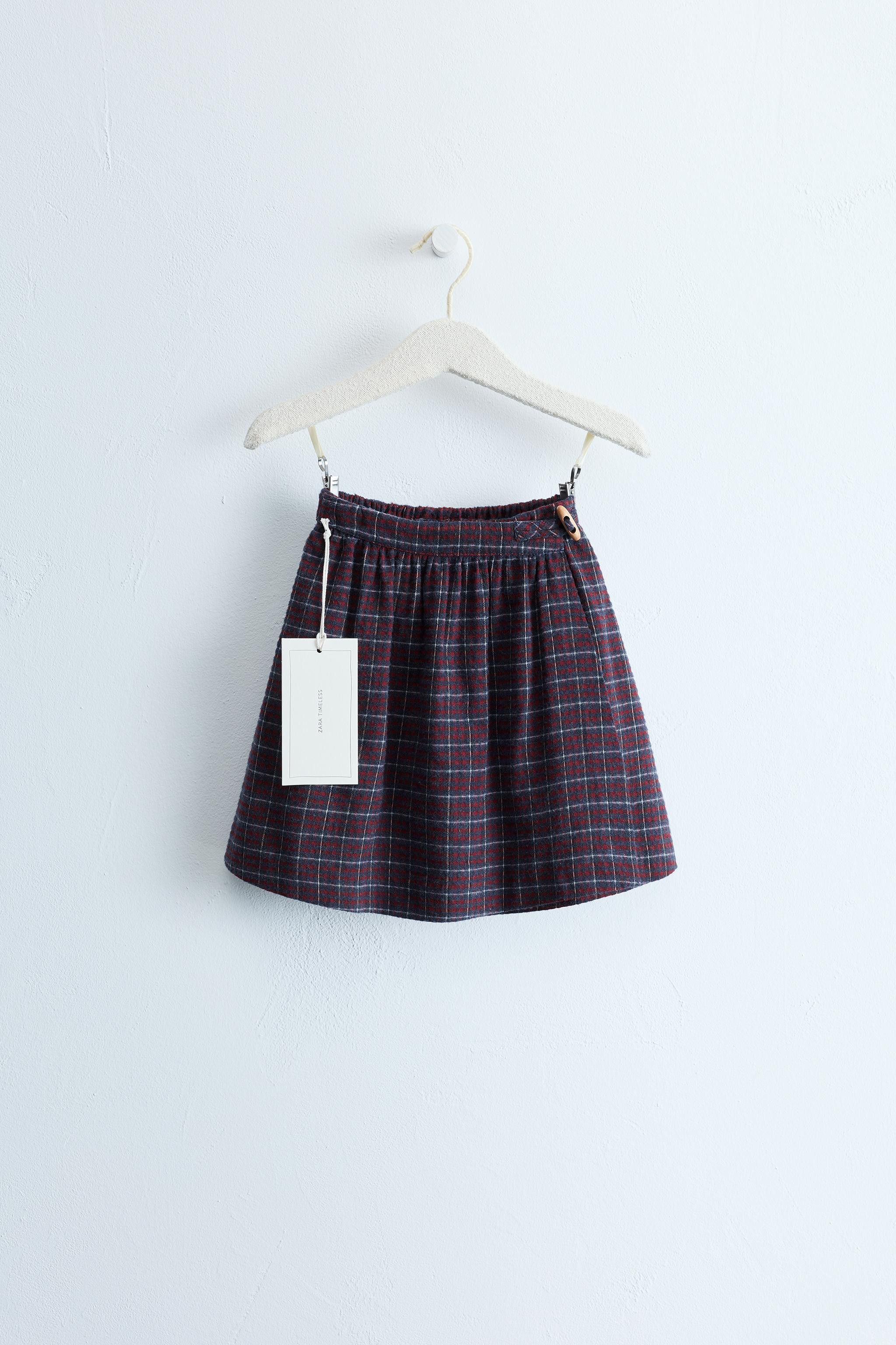 ZARA TIMELESS - CHECK PRINT SKIRT | Zara US