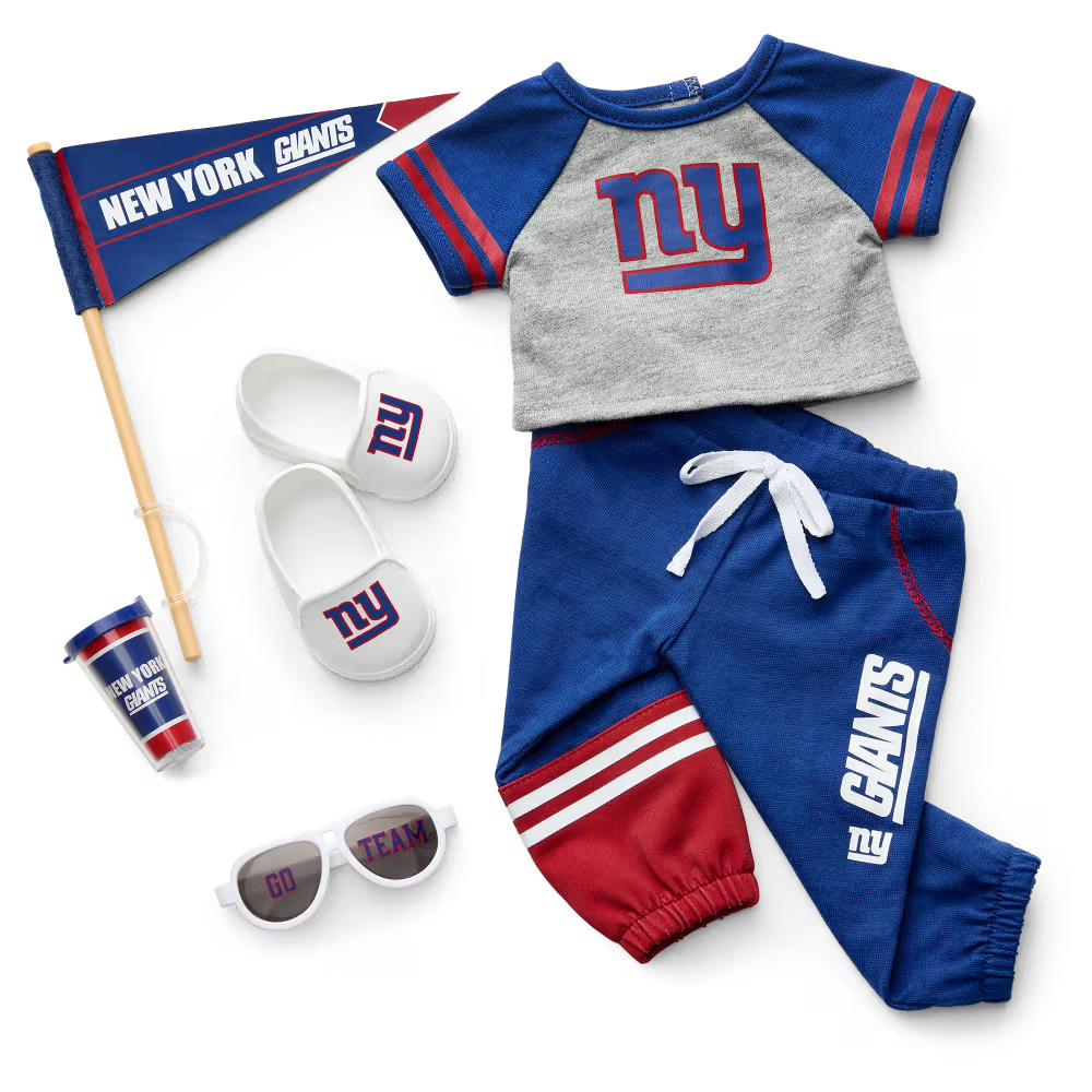 American Girl® x NFL New York Giants Fan Outfit & Accessories for 18-inch Dolls | American Girl