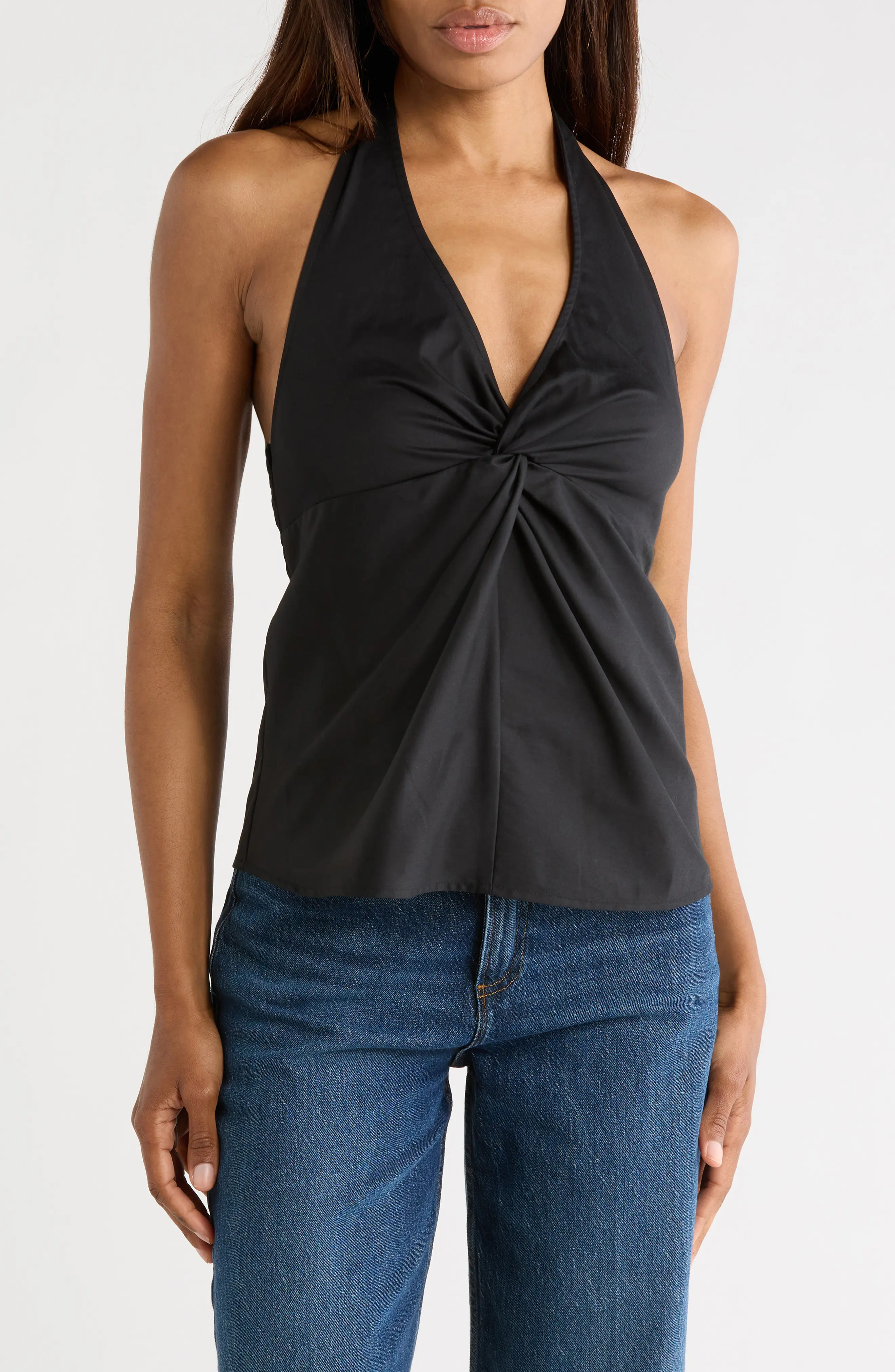 Cotton Blend Halter Top (Women) | Nordstromrack | Nordstrom Rack