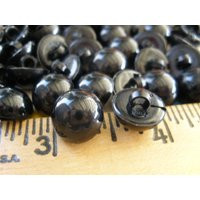 Shiny Black Buttons Doll Eyes 11mm Plastic Shank Size 18L 7/16"" 36 Pieces Bulk Jewelry Clasp Paper Tag Supply Crafts Clothes Costumes | Etsy (US)