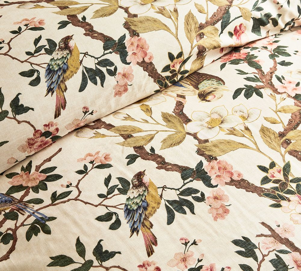 Nola Songbird Percale Duvet Cover & Shams | Pottery Barn (US)