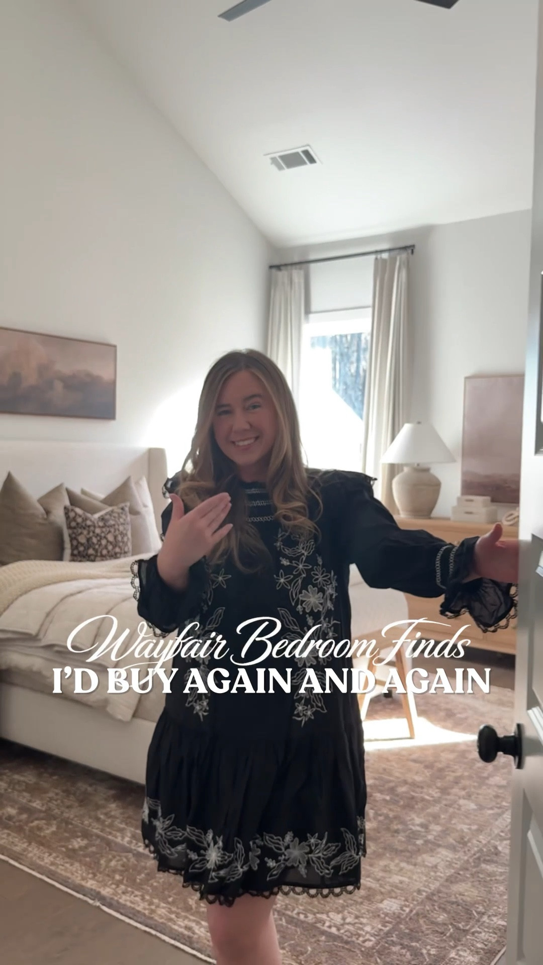 Here are the @wayfair bedroom finds I’d buy again and again! It’s the perfect time to refresh your bedroom! Get all of the essentials up to 80% off with free sitewide shipping for Wayfair’s Spring Cyber Week sale! I love all the cozy details that make this bedroom feel warm & inviting! #ad #wayfair #WayfairPartner #liketkit #bedroomdecor 

#LTKSaleAlert #LTKHome #LTKSeasonal