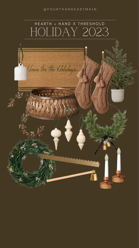 hearth and hand x threshold holiday collection

holiday decor
walmart
amazon finds
target finds
stockings
wreath
amber interiors 
door mat
tree collar
velvet ornaments 

#LTKhome #LTKHoliday #LTKfindsunder50