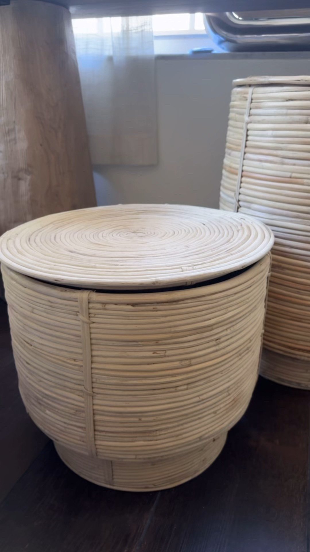 Neutral aesthetic storage!  These beautiful rattan baskets are too pretty to be tucked away! Great storage capacity! 

#LTKmomlife #LTKSaleAlert #LTKHome