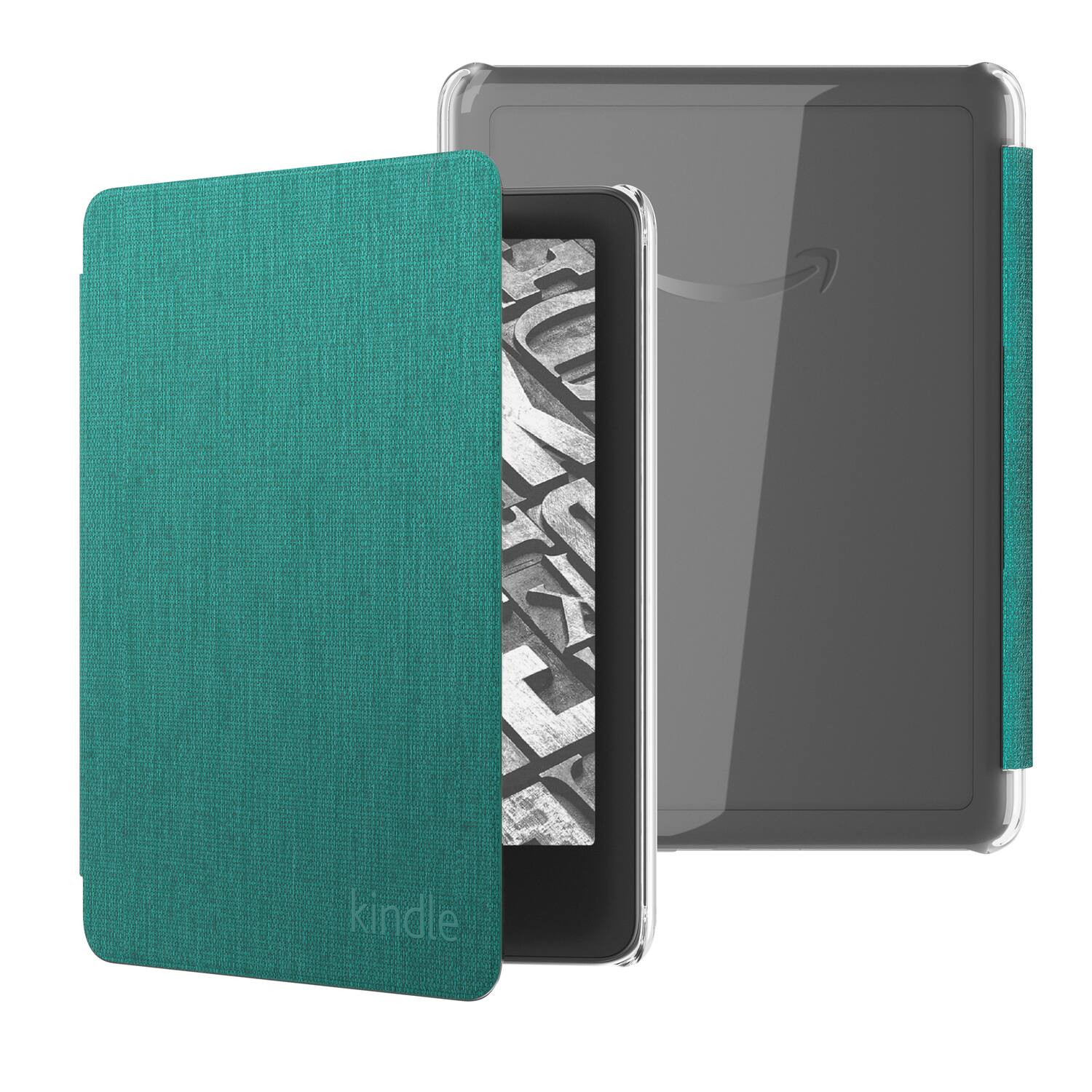 Amazon - Fabric Case with Clear Back for Kindle Paperwhite (2024 Release) and Kindle Colorsoft Signature Edition - Jade | Best Buy U.S.