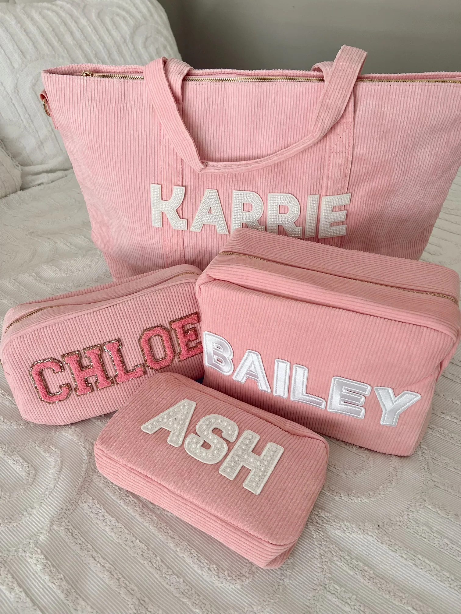 Corduroy Makeup Bag Collection | KenzKustomz