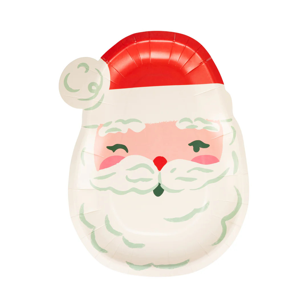 Santa Shaped Plate | My Mind's Eye