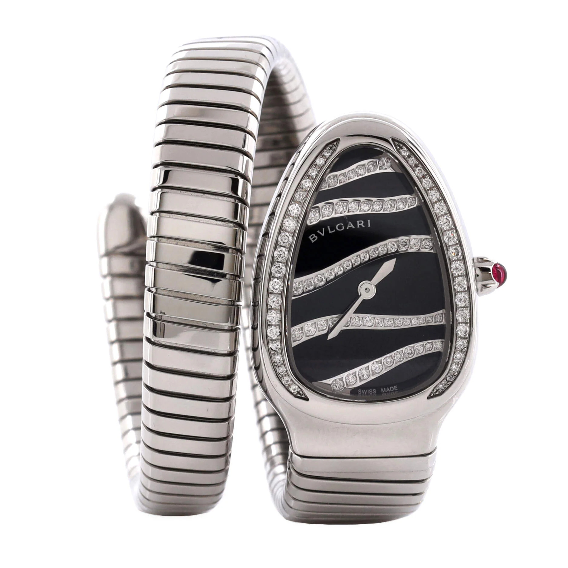 BVLGARI Serpenti Tubogas Single Spiral Quartz Watch (SP35BDSDS-IT) | Rebag