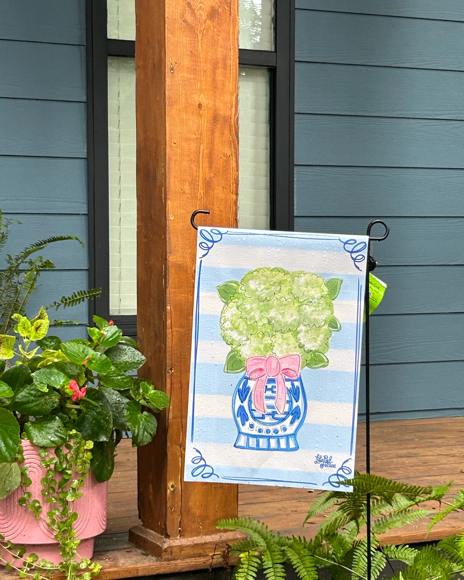 The cutest garden flag sign I purchased from a small business on Etsy! Material of flag is vinyl so holds up great with the weather. Would make such a great wedding/hostess gift!

#LTKHome