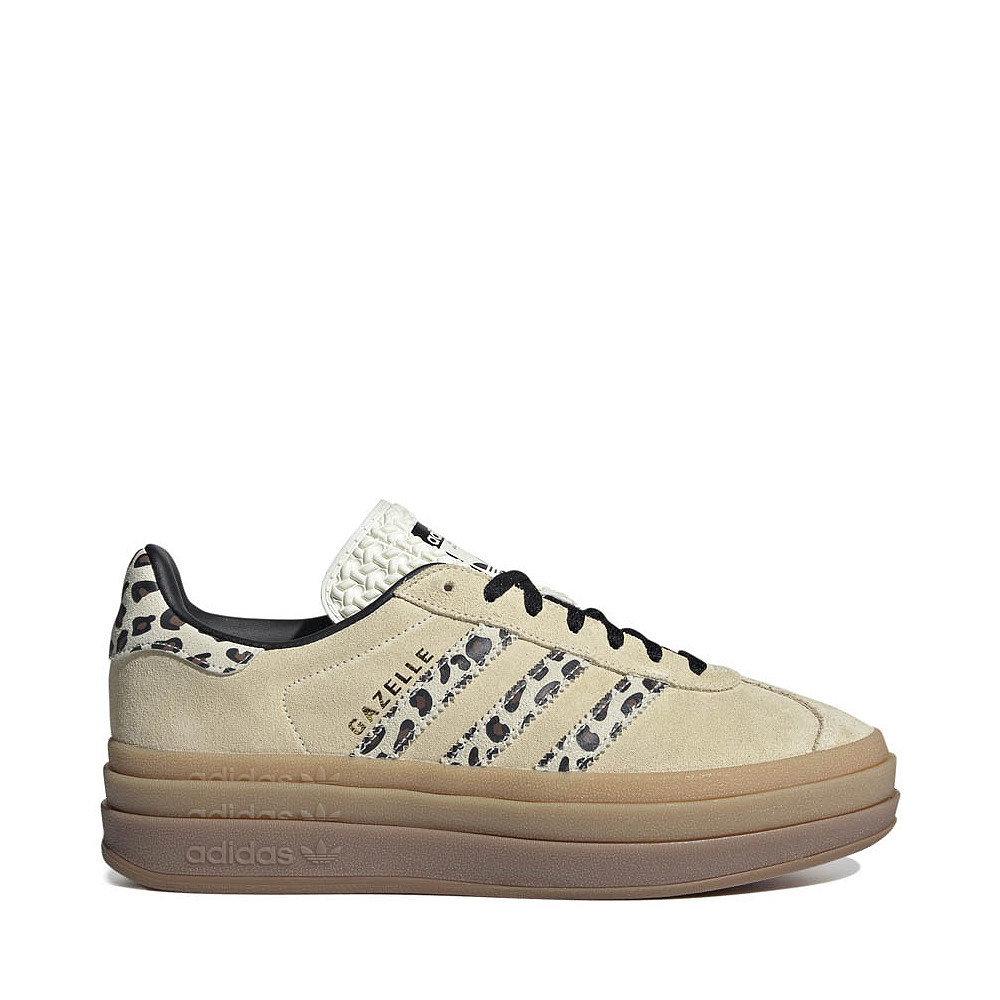 Womens adidas Gazelle Bold Athletic Shoe - Cream White / Core Black | Journeys