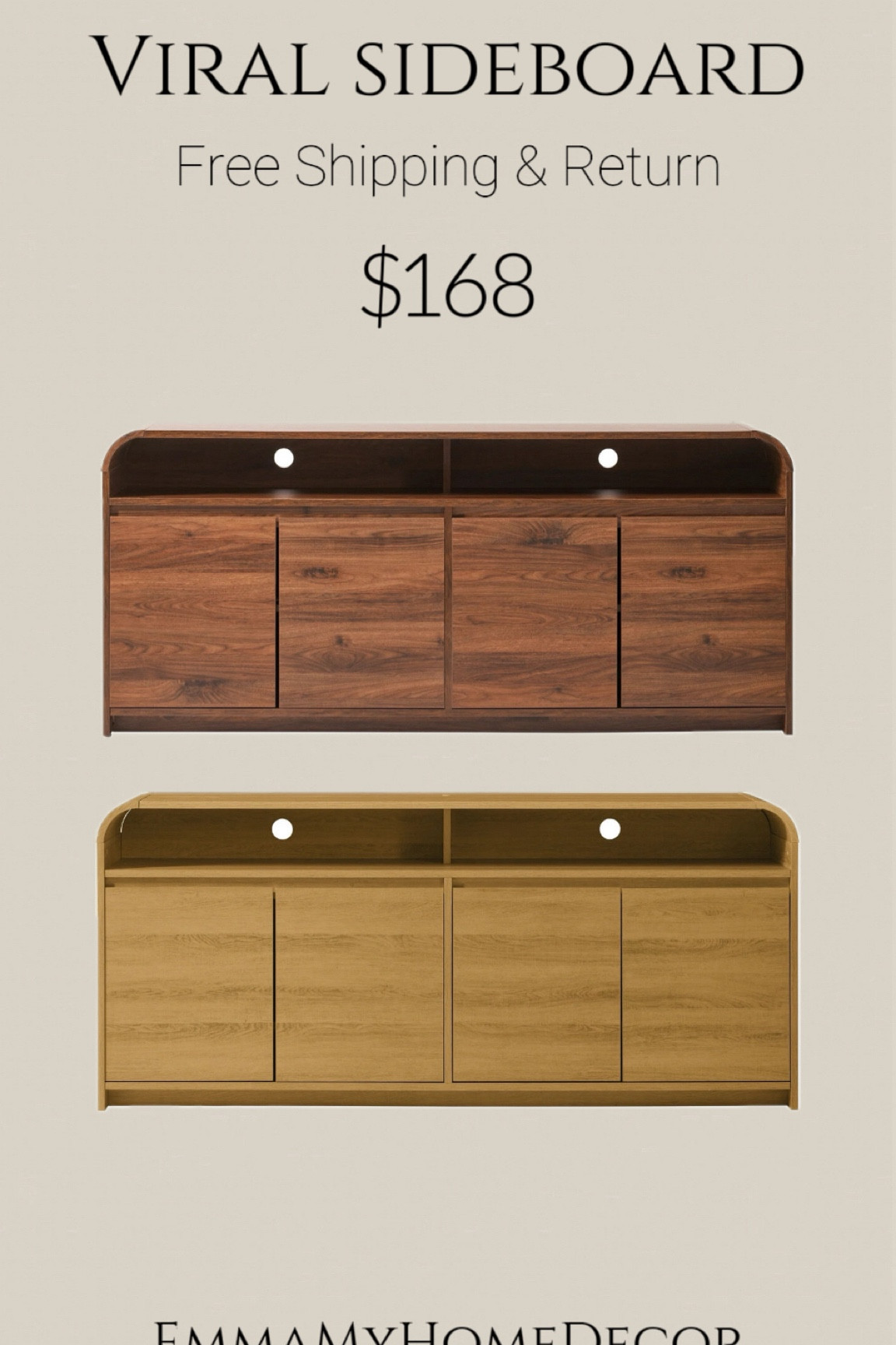 Walmart Flash Sale New Release! Beautiful arc cabinet with privacy space for storage and open space for decorations! Such a great design and amazing deal! It can be used as TV console table or buffet table! It's only $168 for two sets! 

餐边柜




#LTKHome #LTKSaleAlert #LTKFindsUnder100