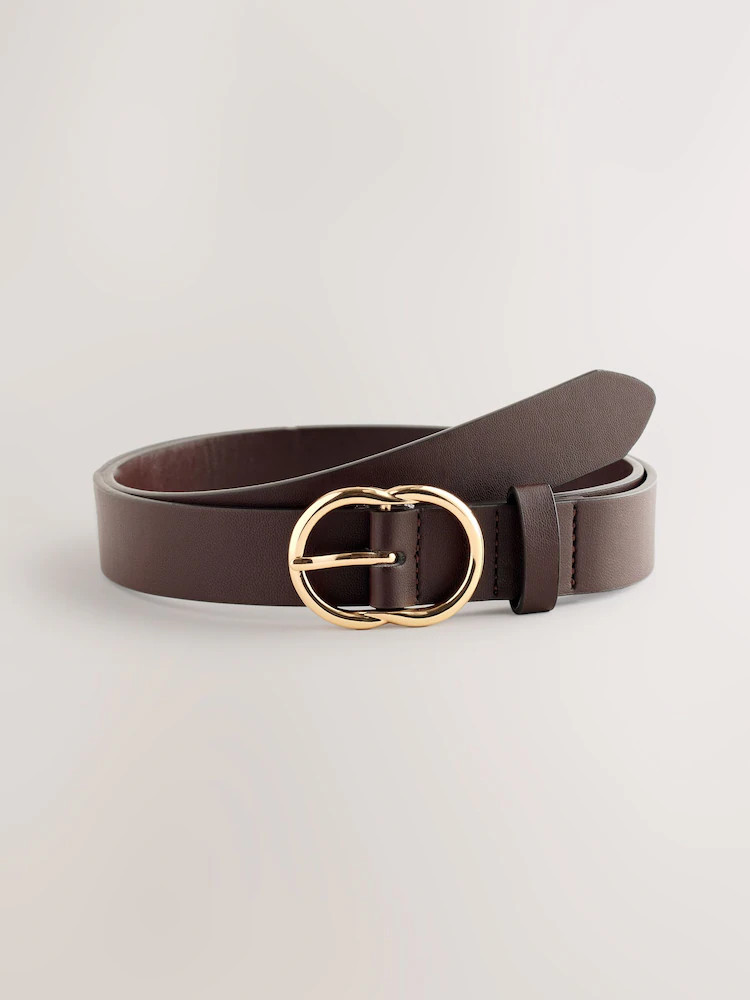 Chocolate Brown Regular PU Belt | Next EU