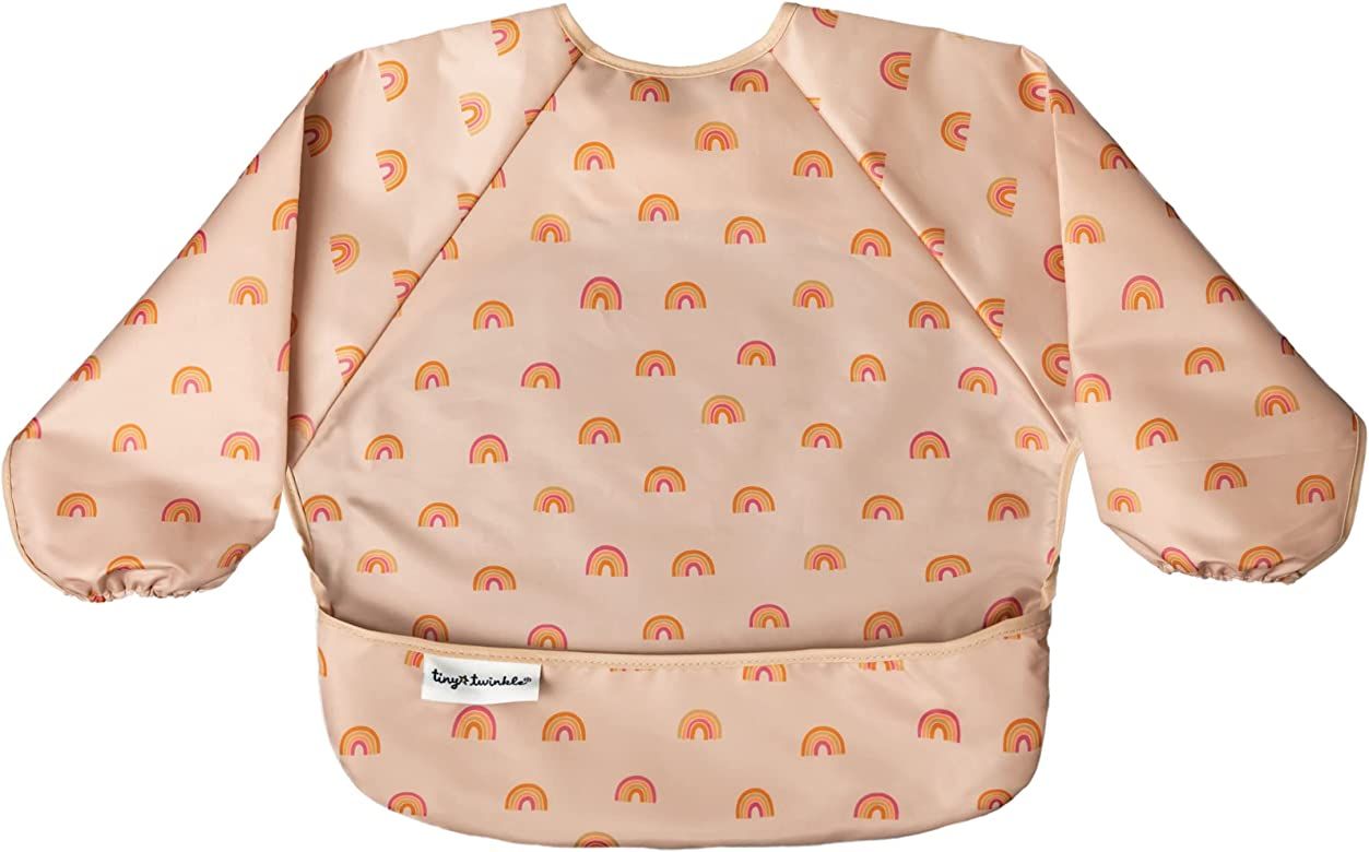Tiny Twinkle Mess Proof Baby Bib, Cute Full Sleeve Bib Outfit, Waterproof Bibs for Toddlers, Machine | Amazon (US)