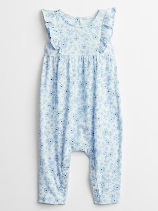 Baby Floral Ruffle One-Piece | Gap Factory