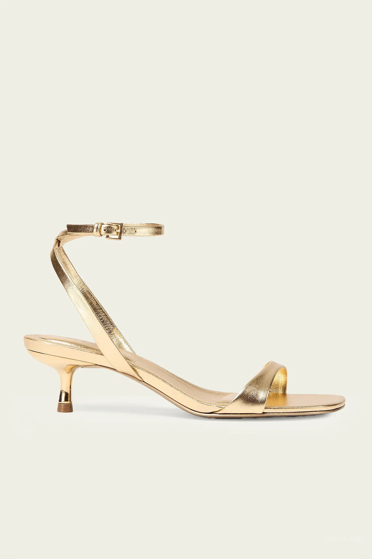 Hannah Leather Sandal in Golden Haze - Gold US 8 | Shop Olivia