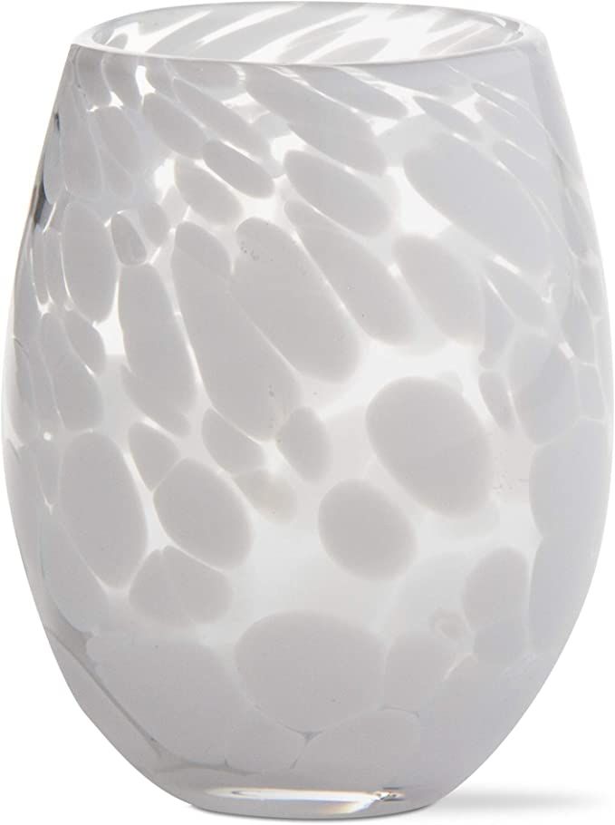 TAG Confetti Stemless Wine Glass White Set Of 6 Set of 6 White | Amazon (US)